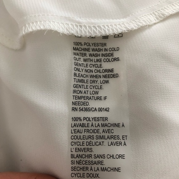 White Relaxed Tie Front Blouse - Picture 8 of 8